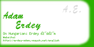 adam erdey business card